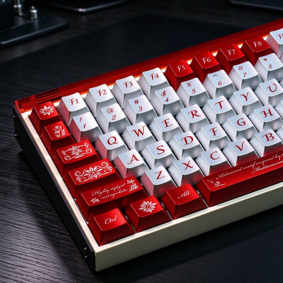NORIIY 《Scarlet Silver Epic Original》| Metal-Finish  Mechanical Keycaps