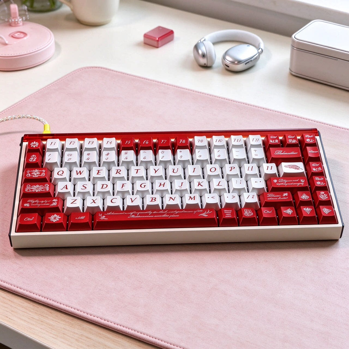 NORIIY 《Scarlet Silver Epic Original》| Metal-Finish  Mechanical Keycaps