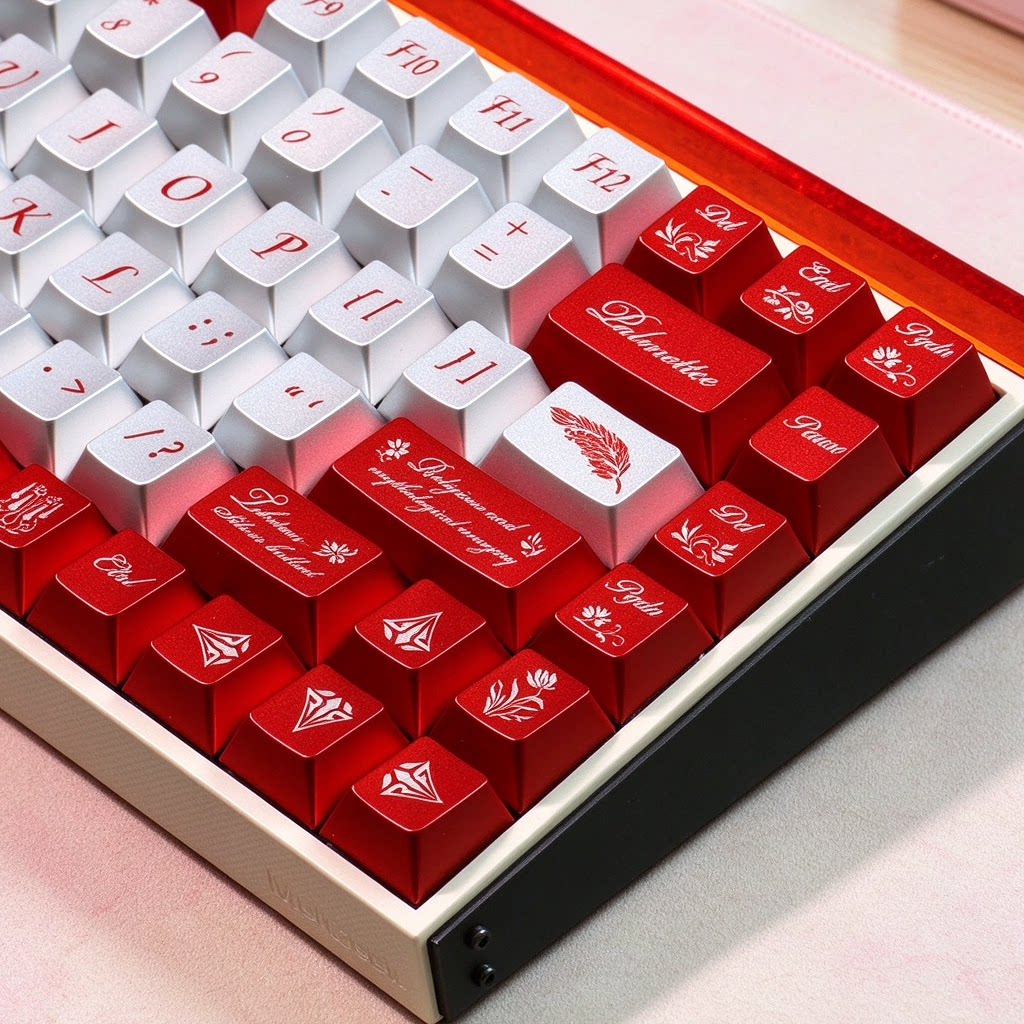 NORIIY 《Scarlet Silver Epic Original》| Metal-Finish  Mechanical Keycaps