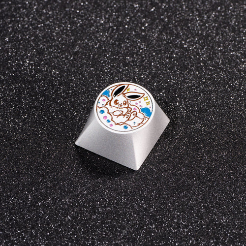[The Eevee Family]-Basic Style | Round Handcrafted Keycaps Made of Anodized Aluminum Alloy