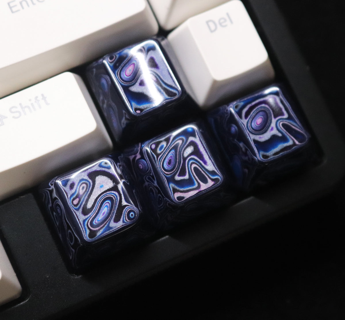 髹客计划 【星流】大漆键帽犀皮漆工艺客制化键帽原厂键帽